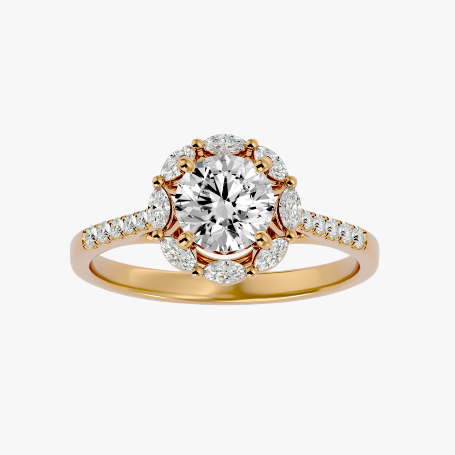 Zephyr Diamond Solitaire Ring