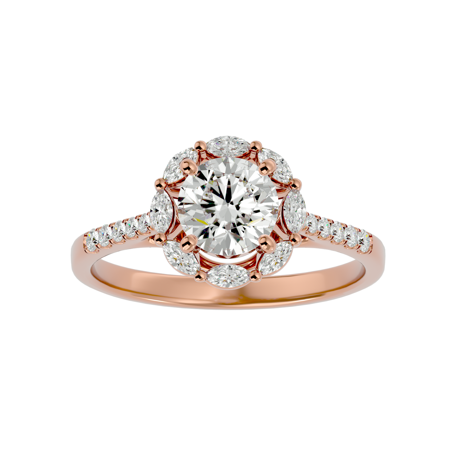 Zephyr Diamond Solitaire Ring